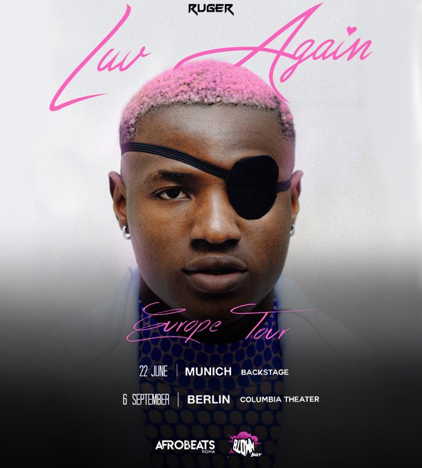 Ruger 'Luv Again' European Tour